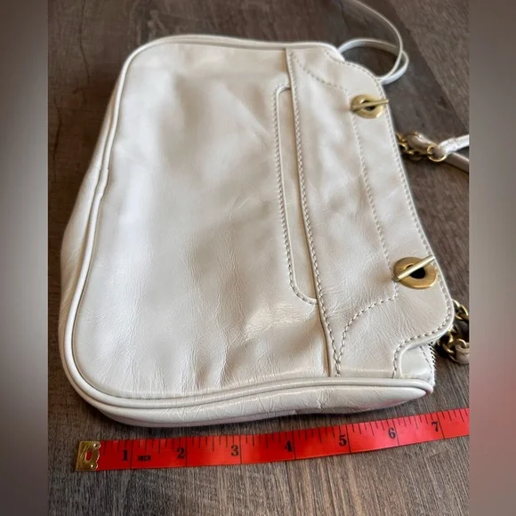 HOBO Refine Double Strap Shoulder Bag - Latte Cream with Gold Hardware - Picture 7 of 17